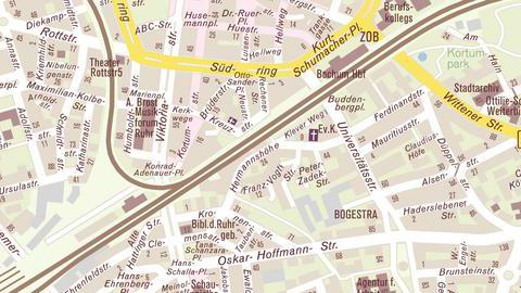 Lageplan Körperwerkstatt Bochum