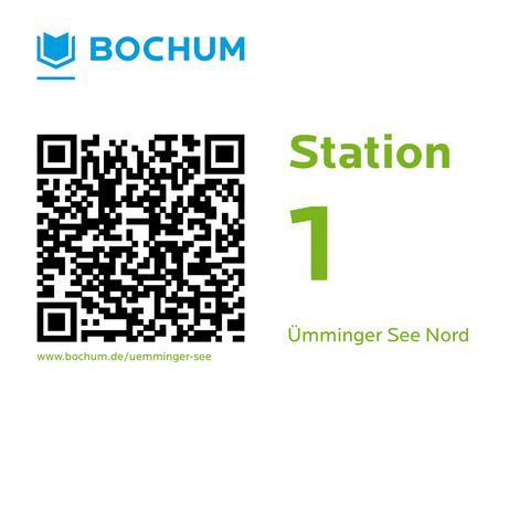 Abbildung QR-Code Station 1 des Rundwegs am Ümminger See