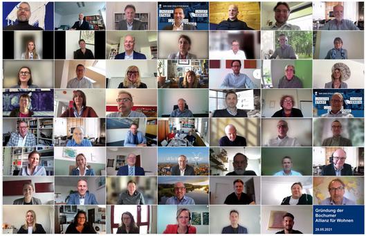 Screenshot des digitalen Gründungstreffens im Mai 2021