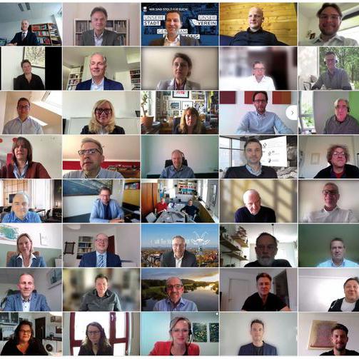 Screenshot des digitalen Gründungstreffens im Mai 2021