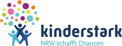 Logo des Landesprogramms „kinderstark - NRW schafft Chancen“