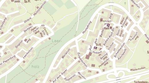 Lageplan Hustadtring Ecke Eulenbaumstraße