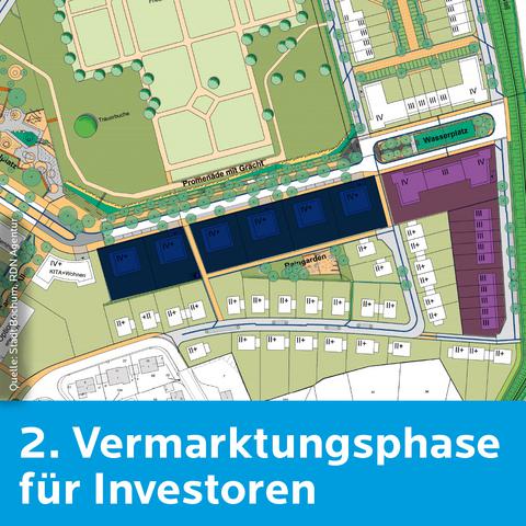 Übersichtskarte der zweiten Vermarktungsphase für Investoren