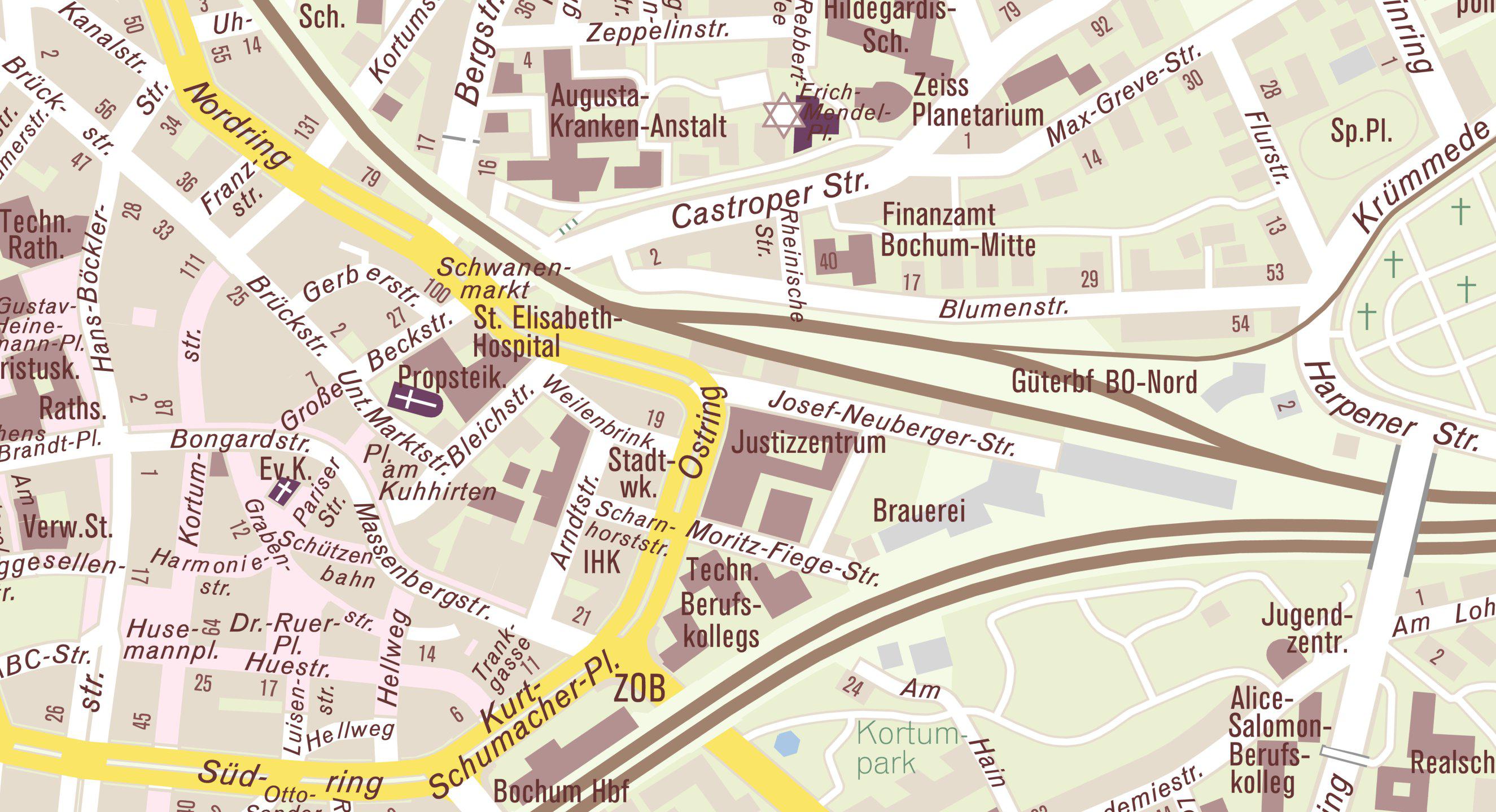 Lageplan zur Adresse Josef-Neuberger-Straße 1