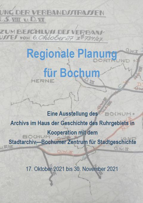Plakat der Ausstellung "Regionale Planung"