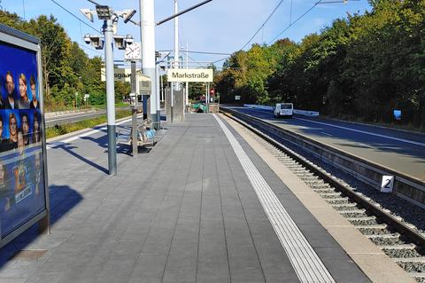 Bahnsteig Markstraße