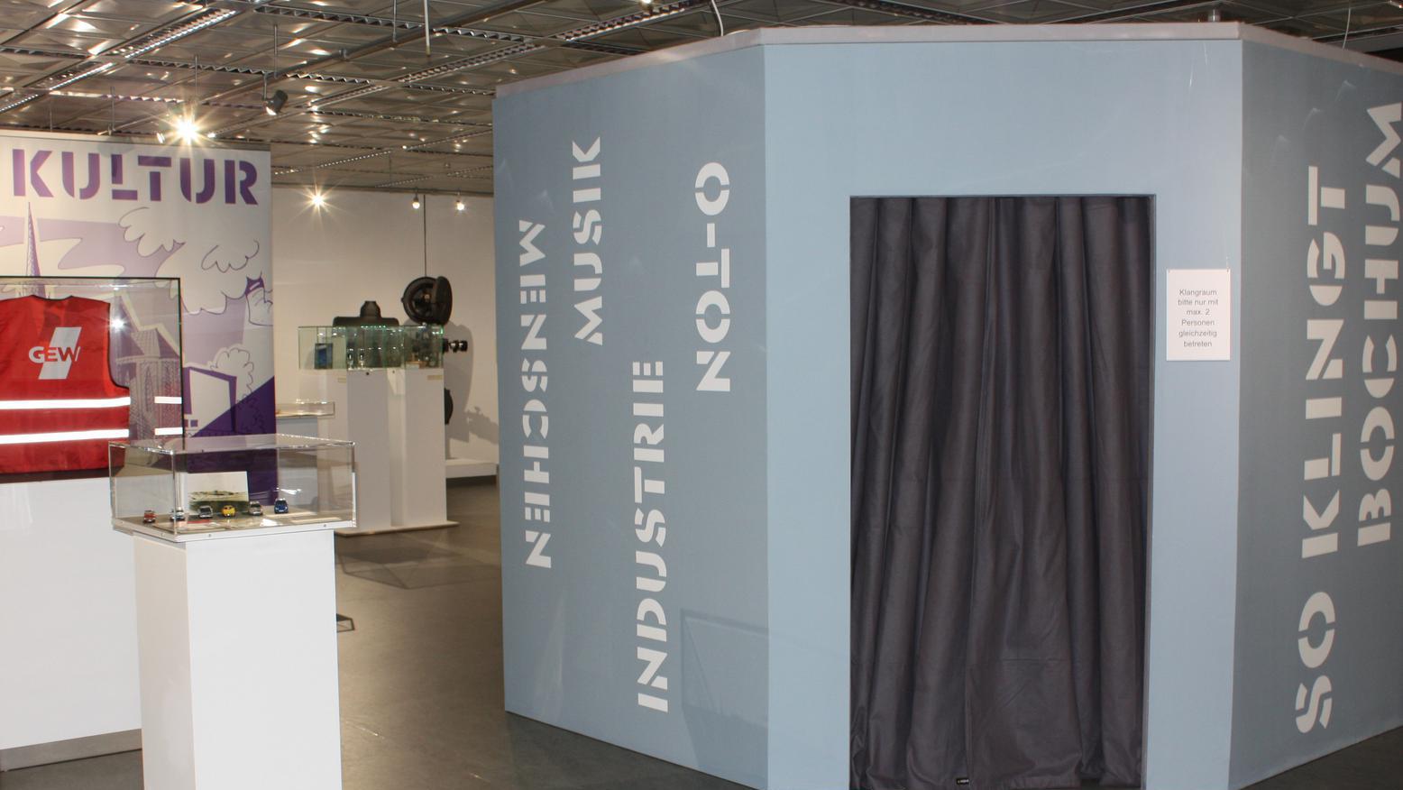 Videokabine in der Ausstellung