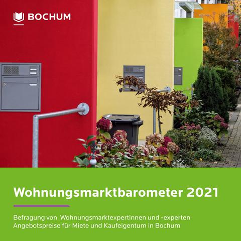 Deckblatt Wohnungsmarktbarometer 2021