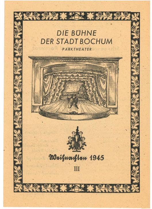 Programmheft "Schneeweißchen und Rosenrot – ein lustiges Weihnachtsmärchen in einem Vorspiel und drei Bildern"