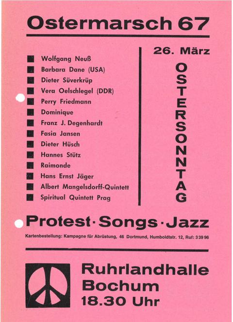 Flugblatt zum Ostermarsch 1967