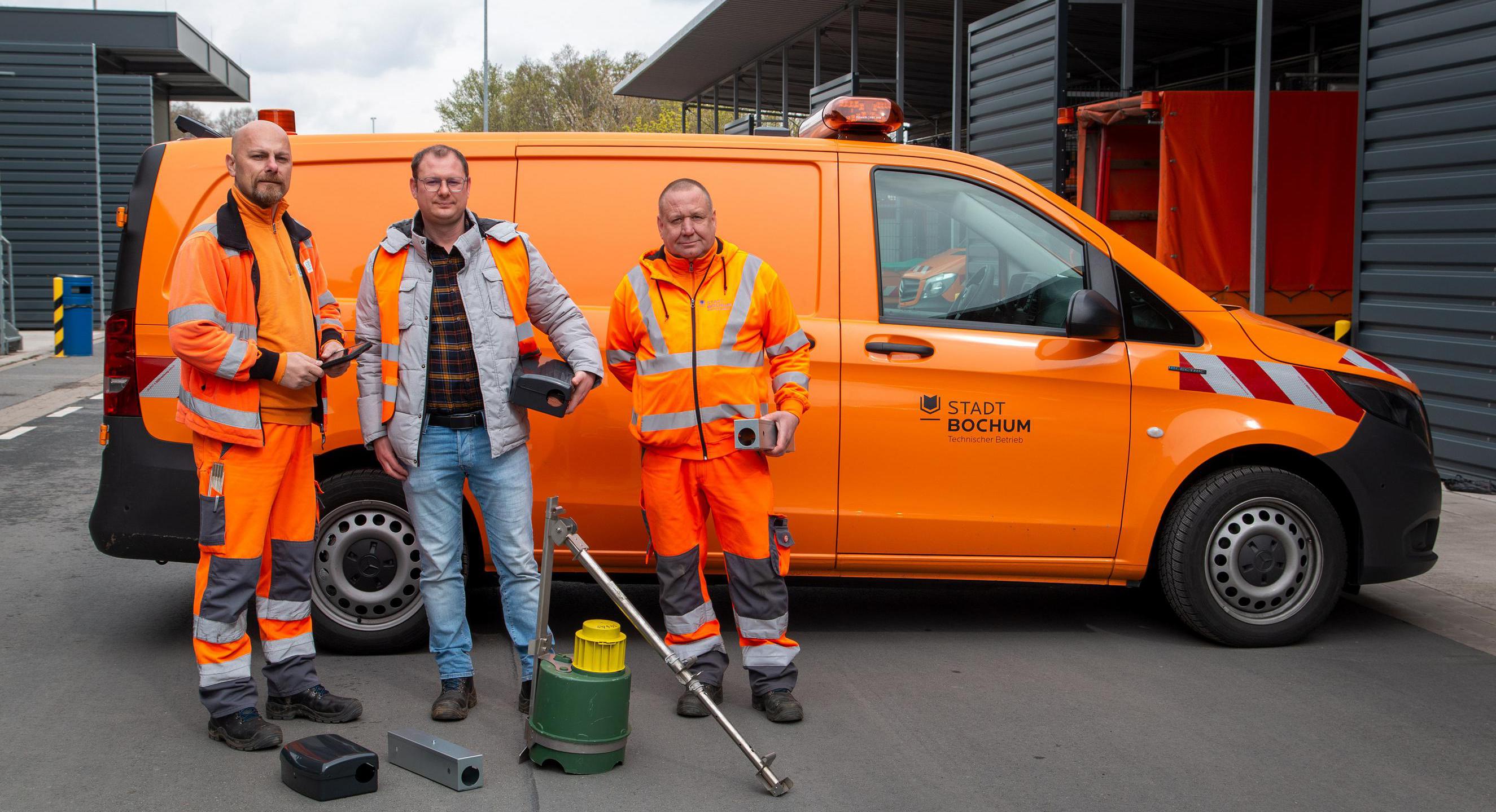 Das Team Zentrale Schadnagerbekämpfung des Technischen Betriebes