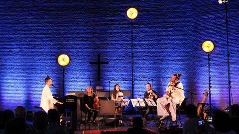 Das Viktoria-Quartett der Bochumer Symphoniker begleitete Frida Gold beim Benefizkonzert. 