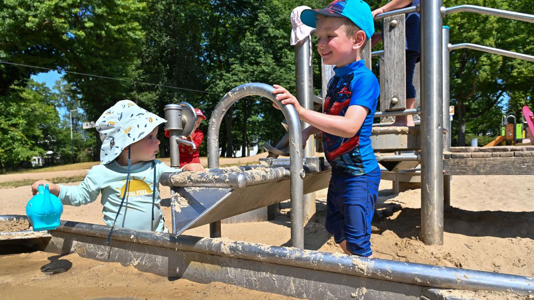 Wasserspielplatz im Bochumer Stadtpark