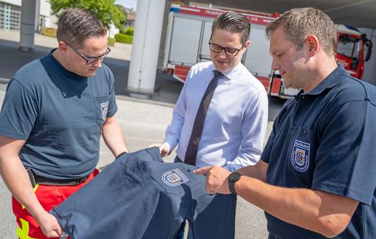 Nachhaltige Kleidung bei der Bochumer Feuerwehr.