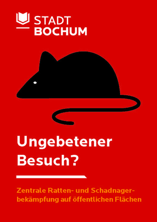Vorderseite Postkarte Ratten- und Schadnagerbekämpfung