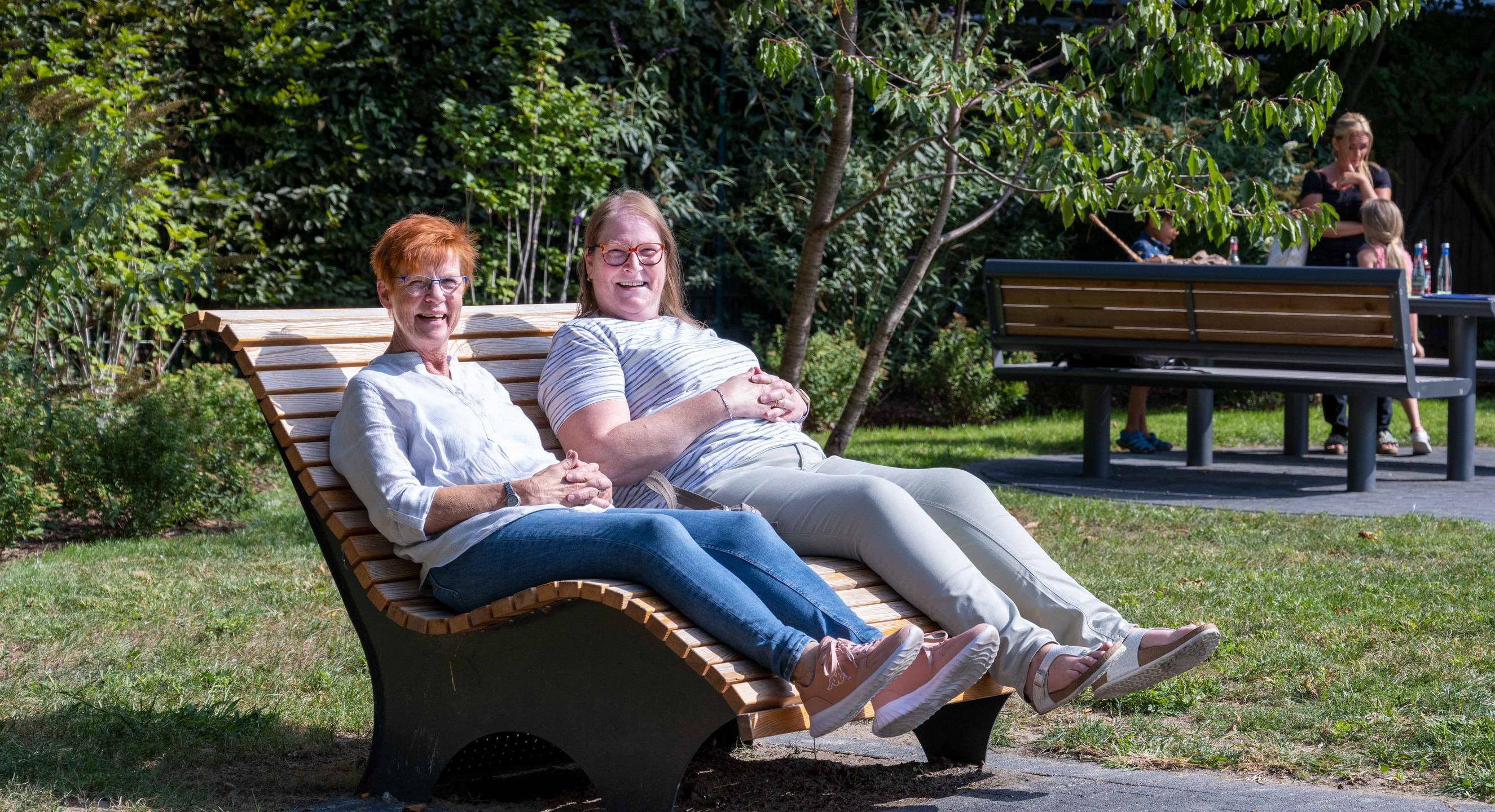 Eine Weitwinkelaufnahme des neuen Pocket Parks.