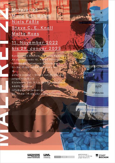 Flyer zur Kunstausstellung am Freitag dem 11. November 2022.