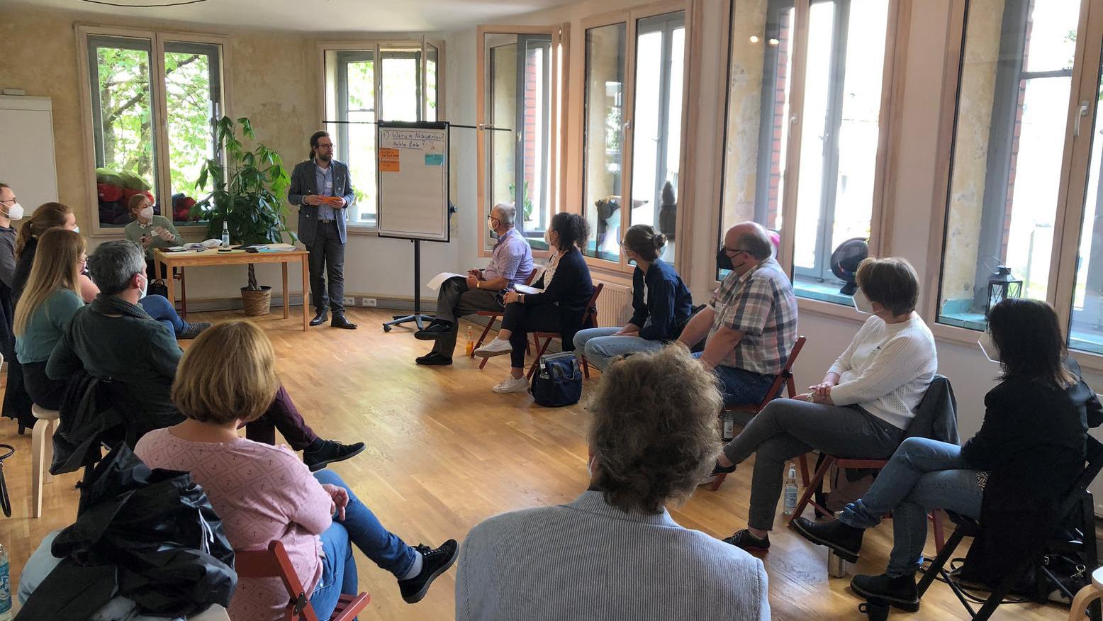 Impressionen aus dem Pup-up CityLab „Religiöse und kulturelle Vielfalt in der Stadtgesellschaft“ von 24. Mai 2022