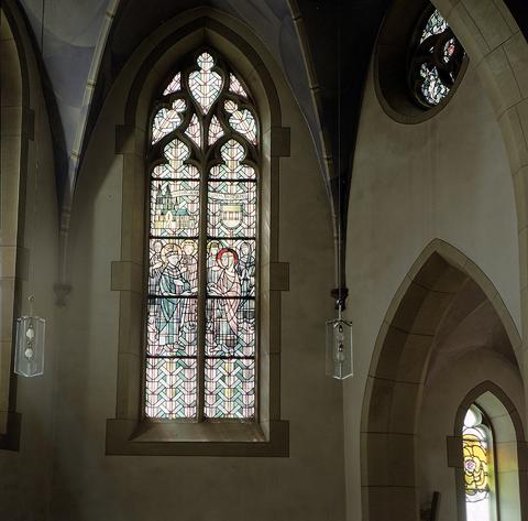 "Imma-Fenster" in der katholischen Wallfahrtskirche zu Stiepel