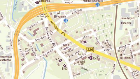 Lageplan für die Adresse Dorstener Straße 195
