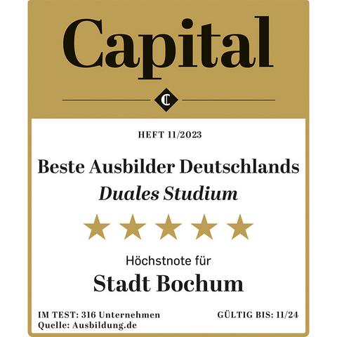Logo Capital - Bester Ausbilder Deutschlands Duales Studium