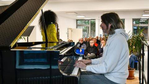 Eröffnung neuer Räumlichkeiten der Musikschule in Bochum-Langendreer am 9. Januar 2023.