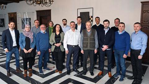 Treffen von Oberbürgermeister Thomas Eiskirch und der Arbeitsgemeinschaft Bochumer Moscheen.