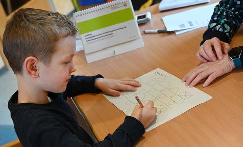 Schuleingangsuntersuchung in der KiTa Emilstraße.
