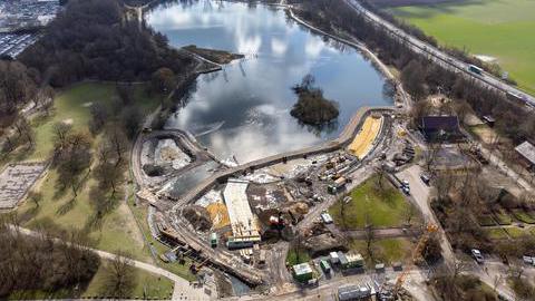Bild von der Baustelle am Ümminger See