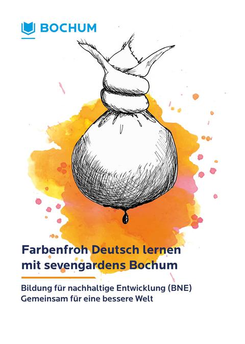 Deckblatt des Sprachlernheftes Farbenfroh Deutsch lernen mit sevengardens Bochum