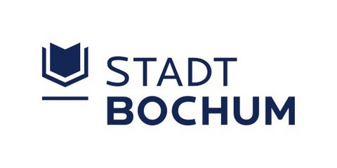 Das Bild zeigt das offizielle Logo der Stadtverwaltung Bochum: in royalblau ein Symbol, das ein aufgeschlagenes Buch darstellen soll; dahinter der Schriftzug "Stadt Bochum" in Großbuchstaben.