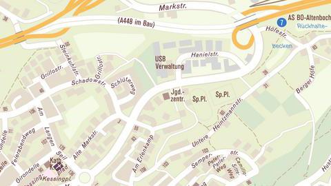 Lageplan eJuWie Bochum Wiemelhausen, Markstraße 292