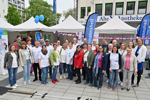 Bochumer Pflegekräfte bei der Aktion zum Internationalen Tag der Pflege