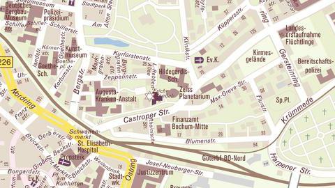 Lageplan Planetarium 