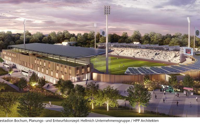 Lohrheidestadion Planungs und Entwurfskonzept: Hellmich Unternehmensgruppe und HPP Architekten