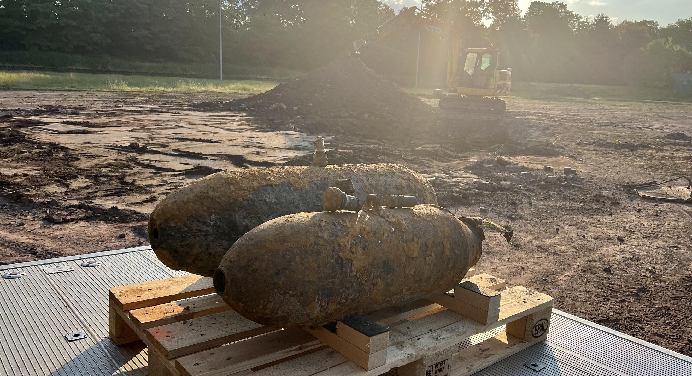 Zwei Fliegerbomben wurden erfolgreich entschärft.