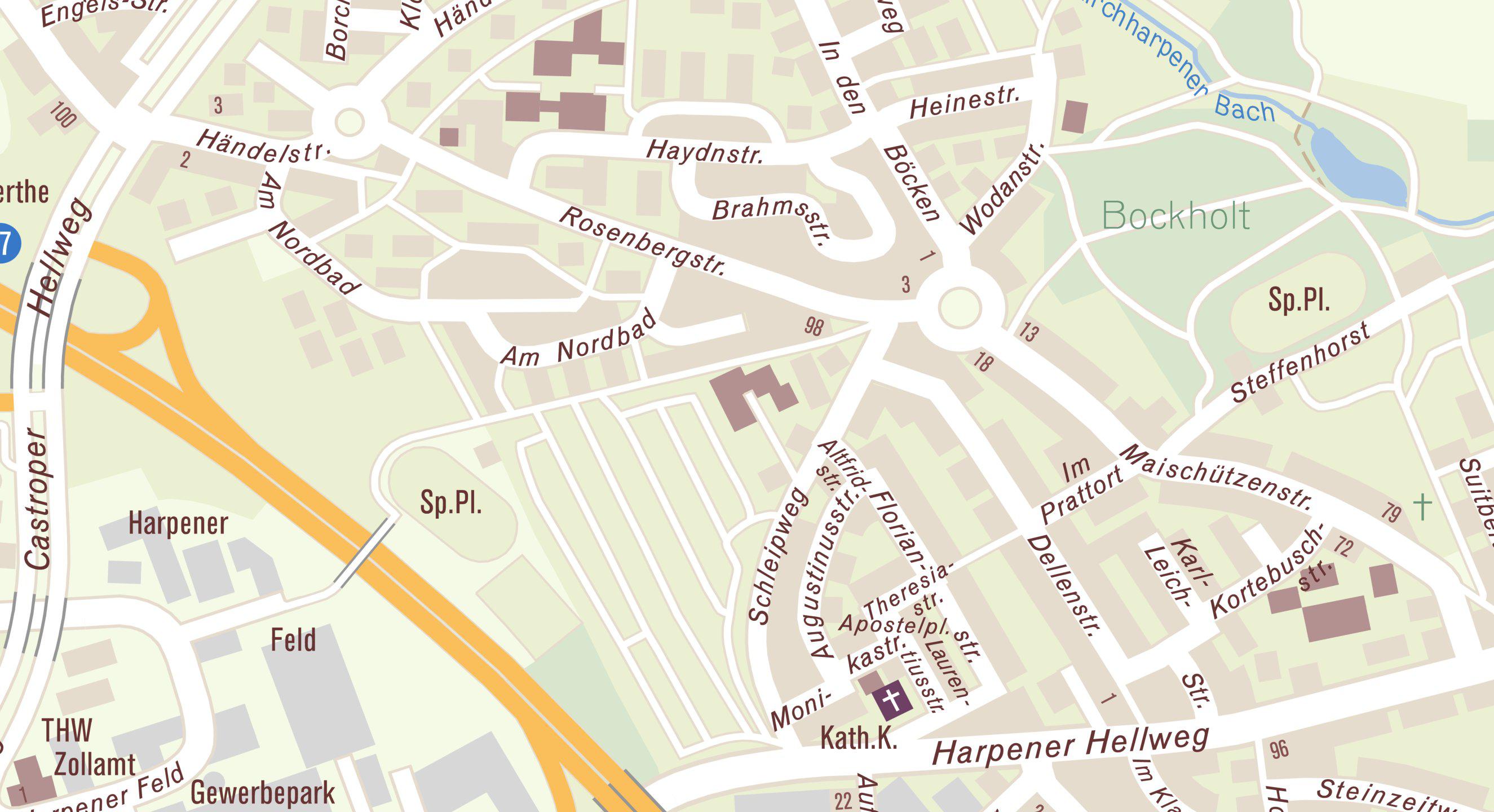 Lageplan für die Adresse Schleipweg 20