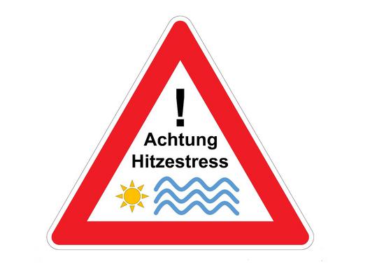 Piktogramm "Achtung Hitzestress"