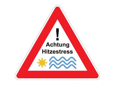 Piktogramm "Achtung Hitzestress"