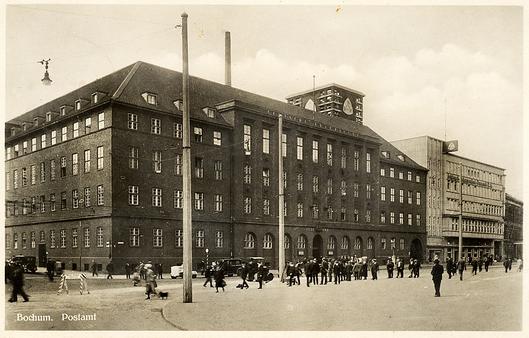 Historisches Foto des ehemaligen Postamtes