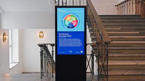 Informations-Stele zur Bochum Strategie 2030