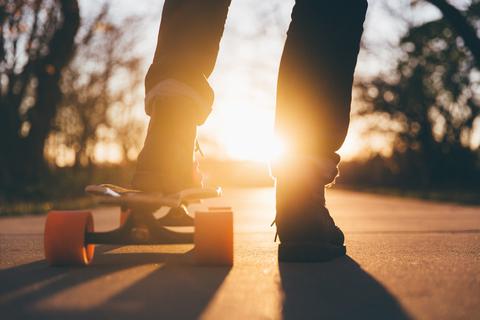 Bild eines Skateboardfahrers