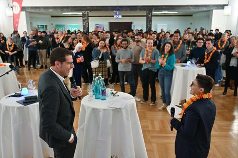 Oberbürgermeister Thomas Eiskirch bei der Begrüßung
