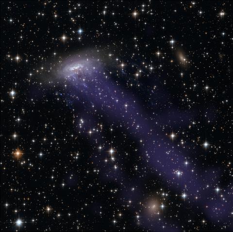 Bild der Quallen-Galaxie ESO 137-001