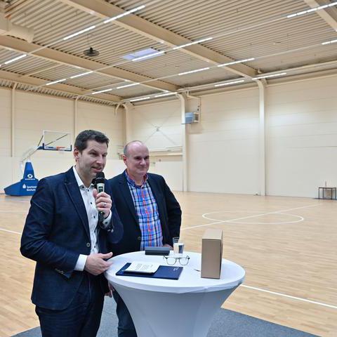 Oberbürgermeister Thomas Eiskirch und Hans-Peter Diehr