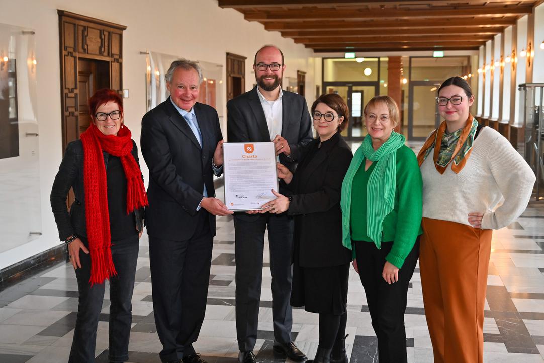 Elke Werthmann-Grossek, Georg Oberkötter, Sebastian Kopietz, Alexandra Hansla sowie Regina Czajka und Luisa Volz