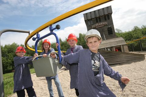 Kinder auf Zeche Knirps