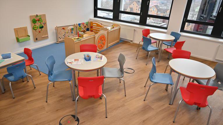 Wartezone des Familienbüros im Husemann Karree