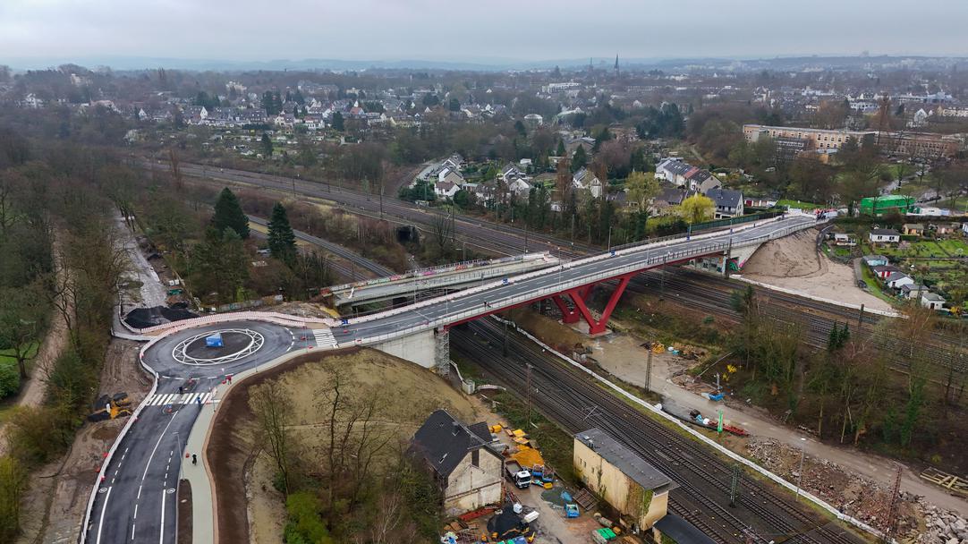 Luftbild Lohringbrücke