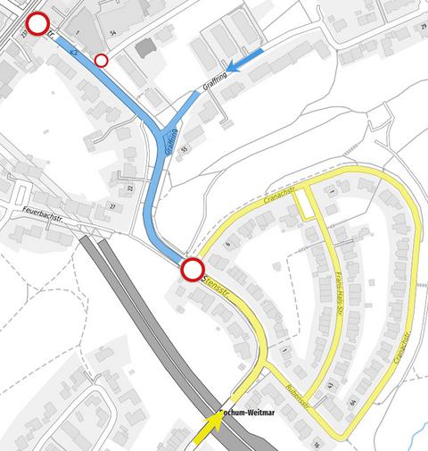 Kartenausschnitt Stensstraße